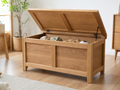 Wholesale wooden pet toy storage bench in natural wood, CHUANRUI factory product photography