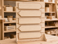 Wholesale wooden directional sign set in natural wood, CHUANRUI factory product photography