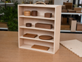 Wholesale custom wooden product display box in natural wood, CHUANRUI factory product photography