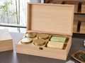 Wholesale custom wooden tea gift box in natural wood, CHUANRUI factory product photography