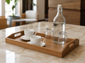 Wholesale wooden bar and coffee tray in natural wood, CHUANRUI factory product photography
